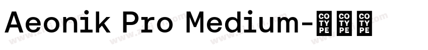Aeonik Pro Medium字体转换